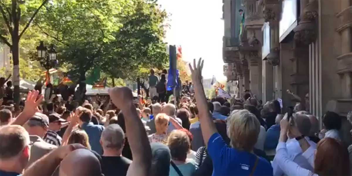 Himno de Els Segadors en Barcelona