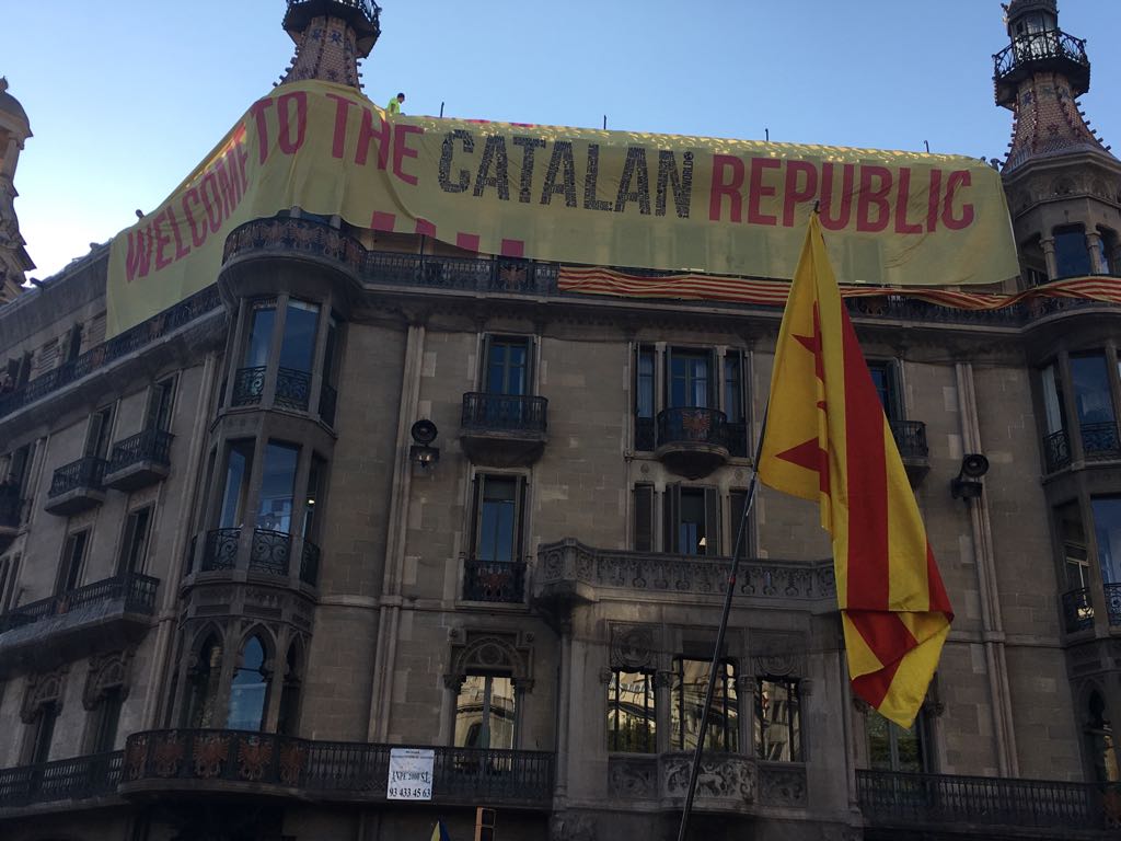 "Bienvenido a la República catalana"