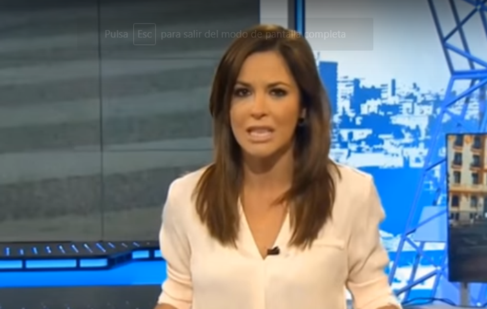 La presentadora Mamen Mendizábal durante la emisión del programa que conduce 'Más Vale Tarde'. 