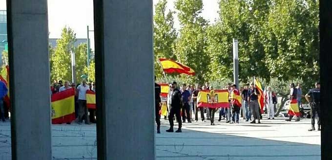 Imagen colgada por Antonio Maíllo en su cuenta de Twitter del boicot a la Asamblea de Podemos