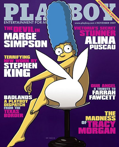 Marge Simpson en la portada de Playboy