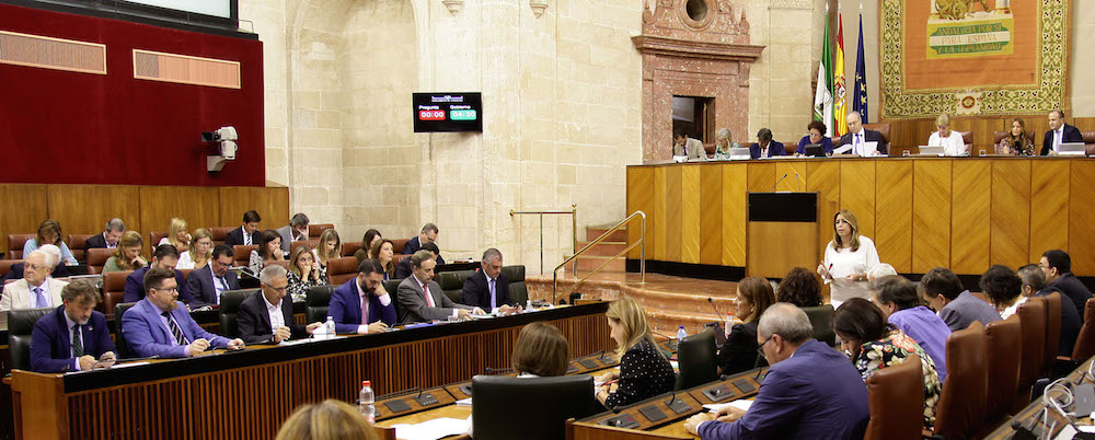 Pleno del Parlamento de Andalucía de esta semana.