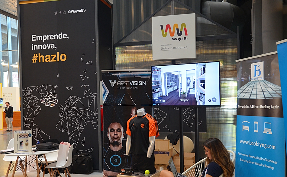 Imagen del stand de Wayra, aceleradora de Telefónica Open Future_.