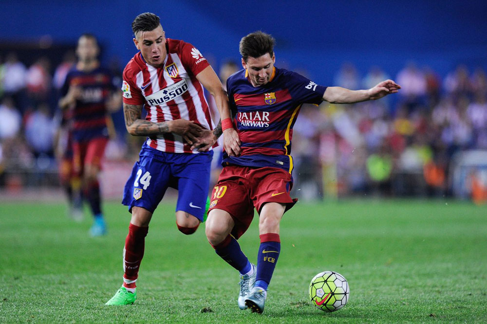 Partido entre el F.C. Barcelona y el Atlético de Madrid 