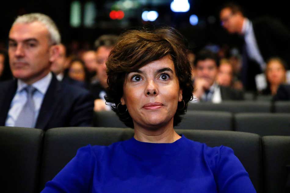 La vicepresidenta del Gobierno, Soraya Sáenz de Santamaría.