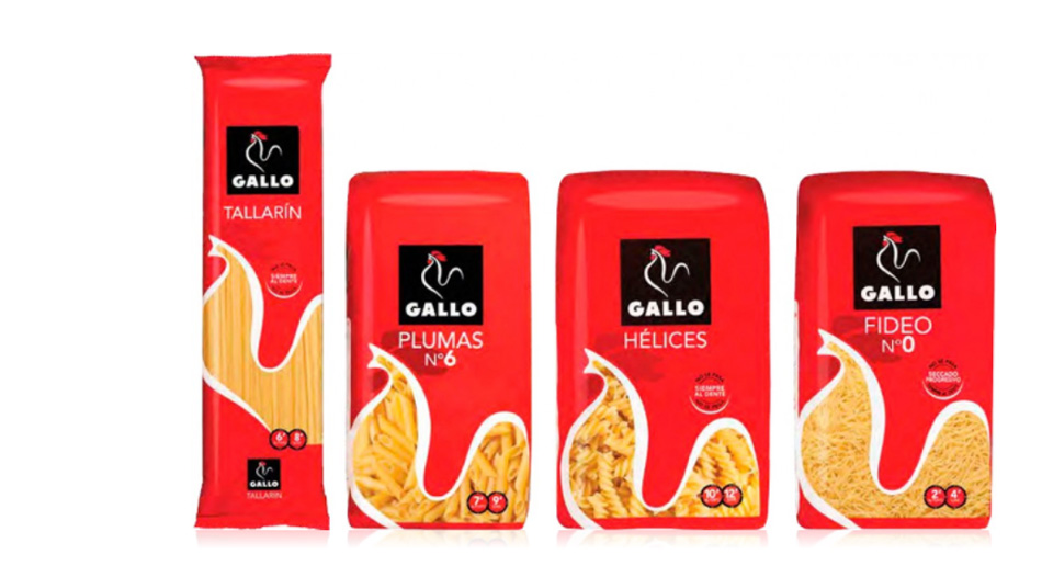 Productos pastas gallo