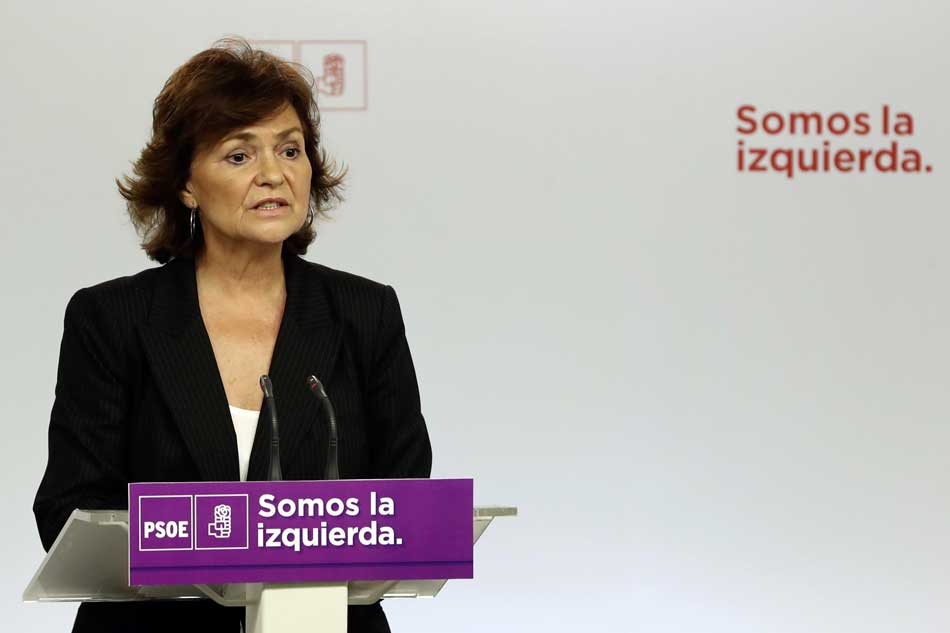 Carmen Calvo en su etapa como Secretaria de Igualdad