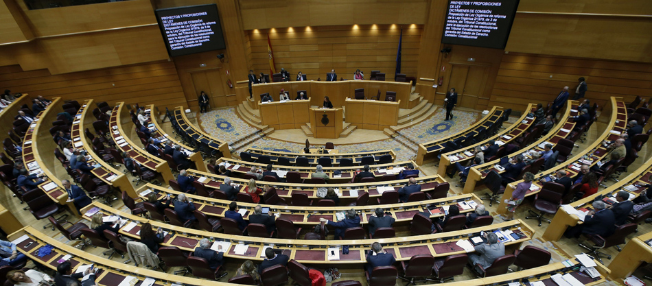 Vista general del pleno del Senado