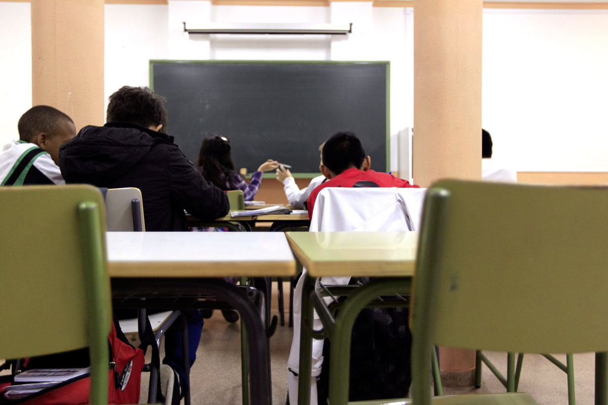 Alumnos en un colegio. Imagen archivo