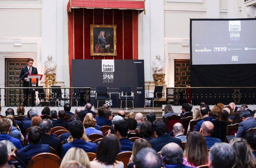 Dimas Gimeno durante su intervención en el Forbes Summit