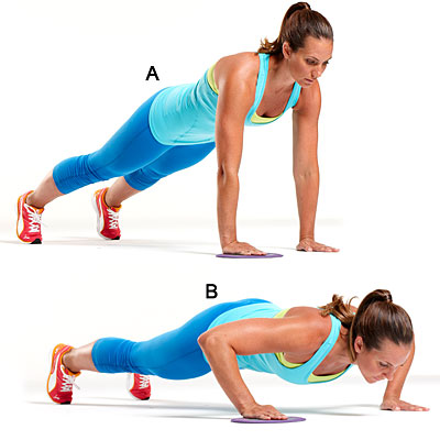 ¿Qué peso levantas cuando haces flexiones?