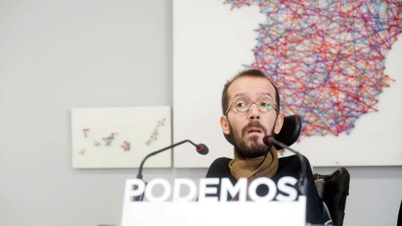 El secretario de organización de Podemos, Pablo Echenique, Fuente: Archivo.