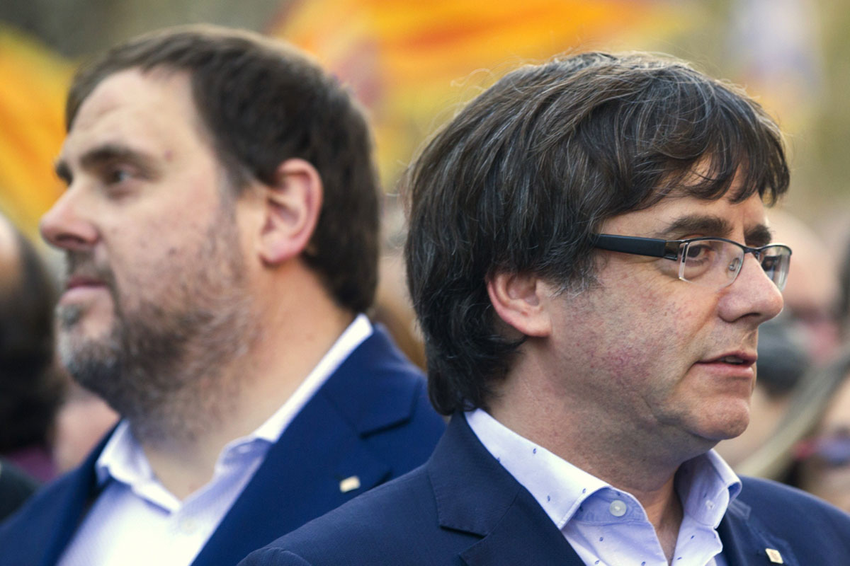 Oriol Junqueras i Carles Puigdemont.