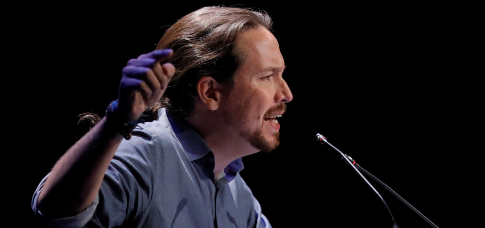 El secretario general de Podemos, Pablo Iglesias