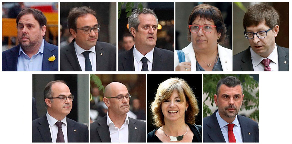 Combo de los exconsellers para los que la juez de la Audiencia Nacional Carmen Lamela ha decretado prisión incondicional - EFE Combo de los exconsellers para los que la juez de la Audiencia Nacional Carmen Lamela ha decretado prisión incondicional - EFE