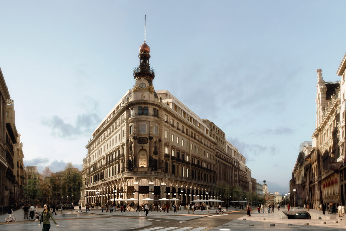 Previsión de cómo quedará la fachada del Centro Canalejas Madrid