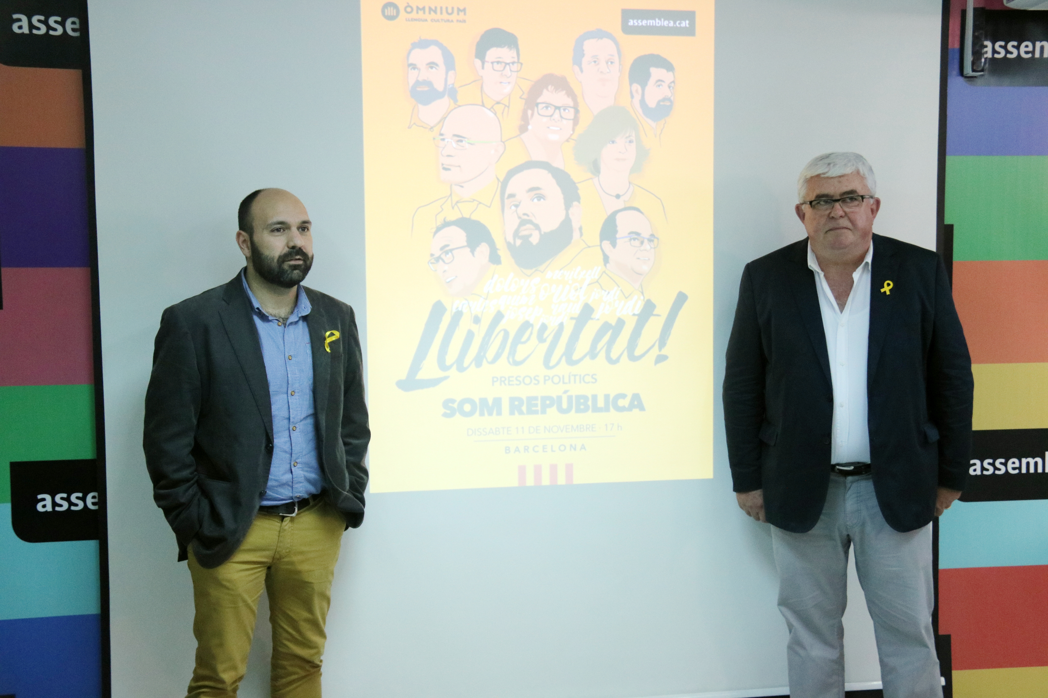 Marcel Mauri i Agustí Alcoberro presenten els actes de protesta