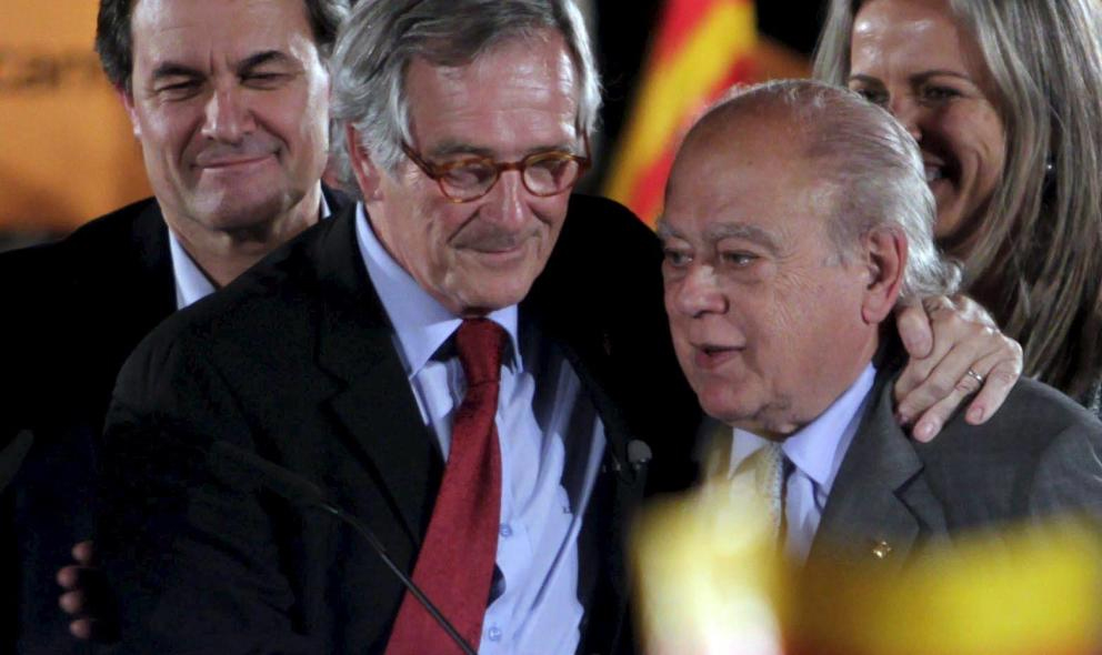 Artur Mas, Xavir Trias y Jordi Pujol. 
