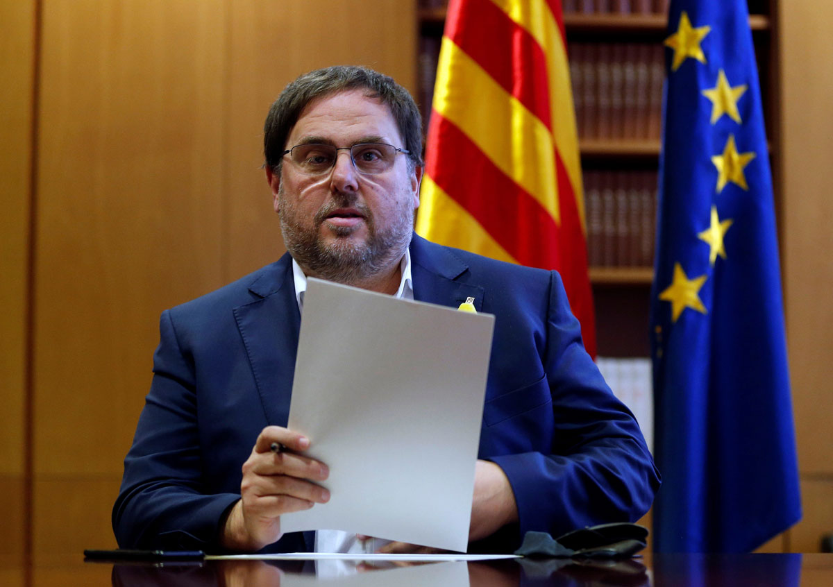 El exvicepresidente de la Generalitat, Oriol Junqueras