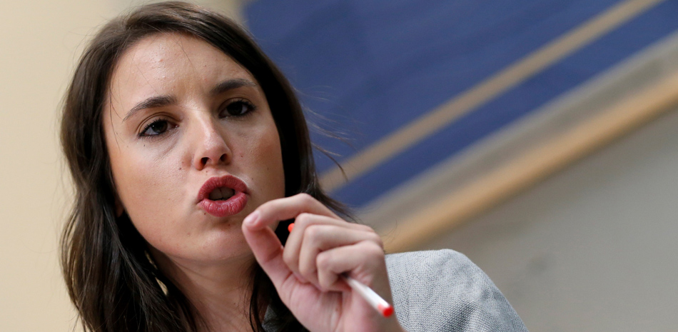 La portavoz de Unidos Podemos, Irene Montero