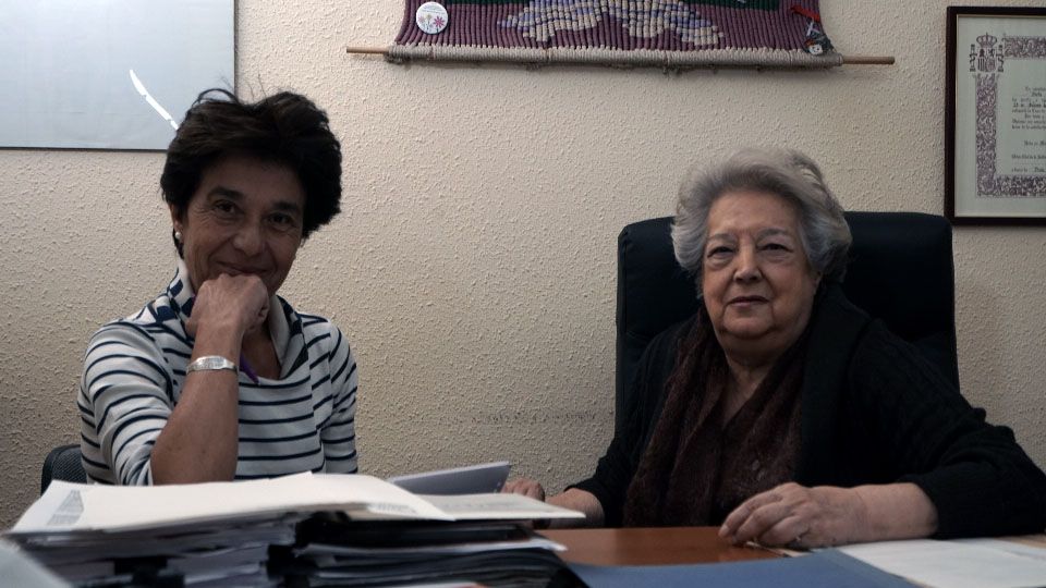 Charo Nogueira y Ana María Pérez del Campo