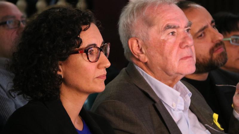 Marta Rovira i Ernest Maragall durant la campanya electoral.