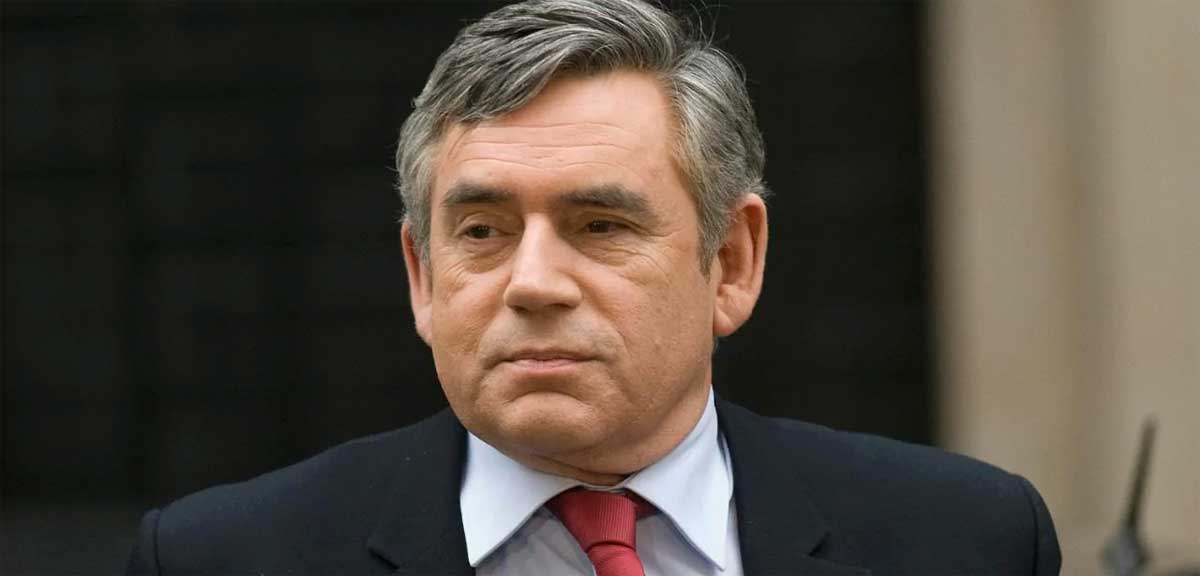 El ex primer ministro británico, Gordon Brown.