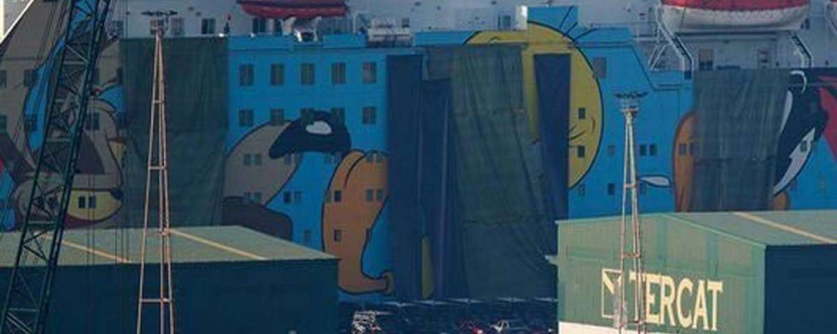 Imagen de la embarcación Moby Dada (Piolín), en el Puerto de Barcelona 