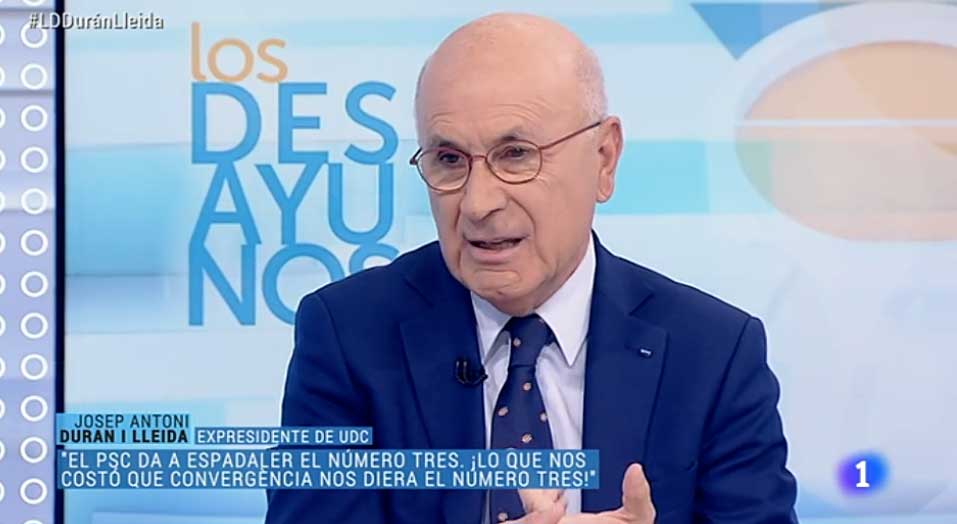 Josep Antoni Duran i Lleida en TVE