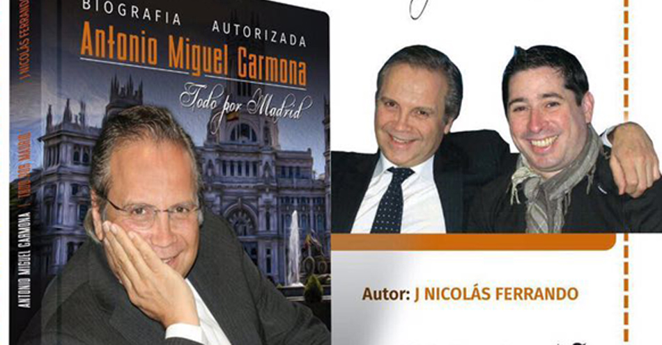 Portada de la biografía del diputado madrileño Antonio Miguel Carmona