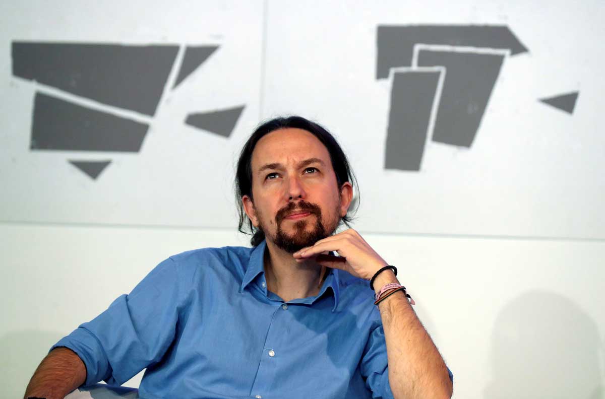 El líder de Podemos, Pablo Iglesias