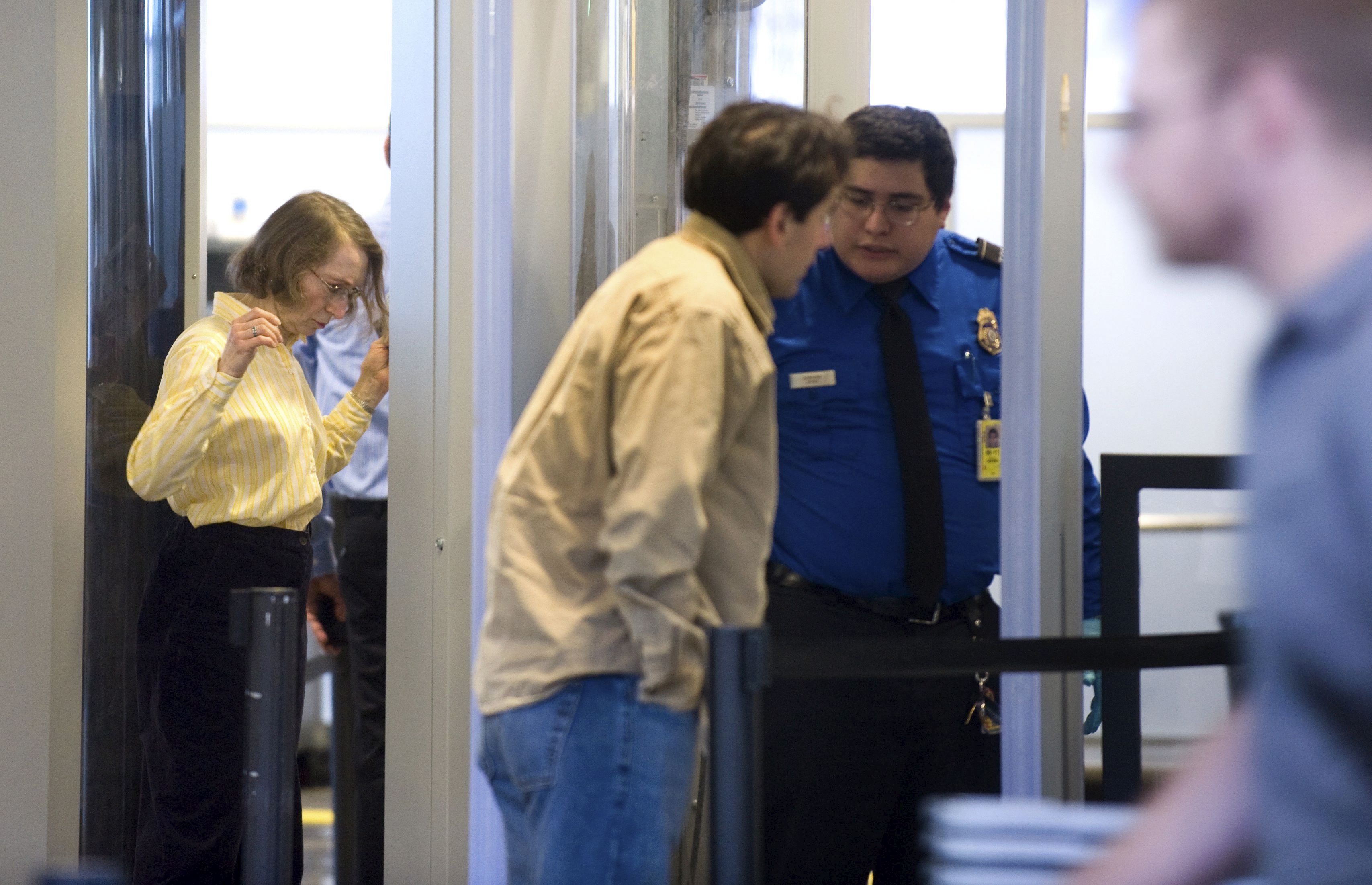 Controles de seguridad en un aeropuerto