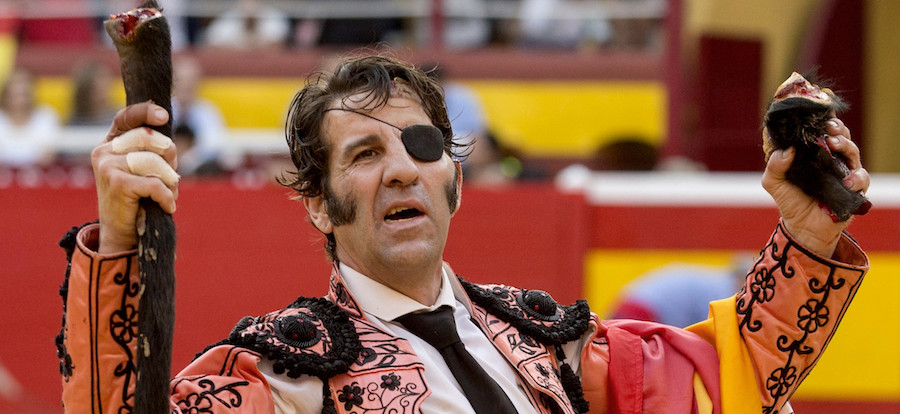 El diestro Juan José Padilla, en la plaza de toros de Cieza. 