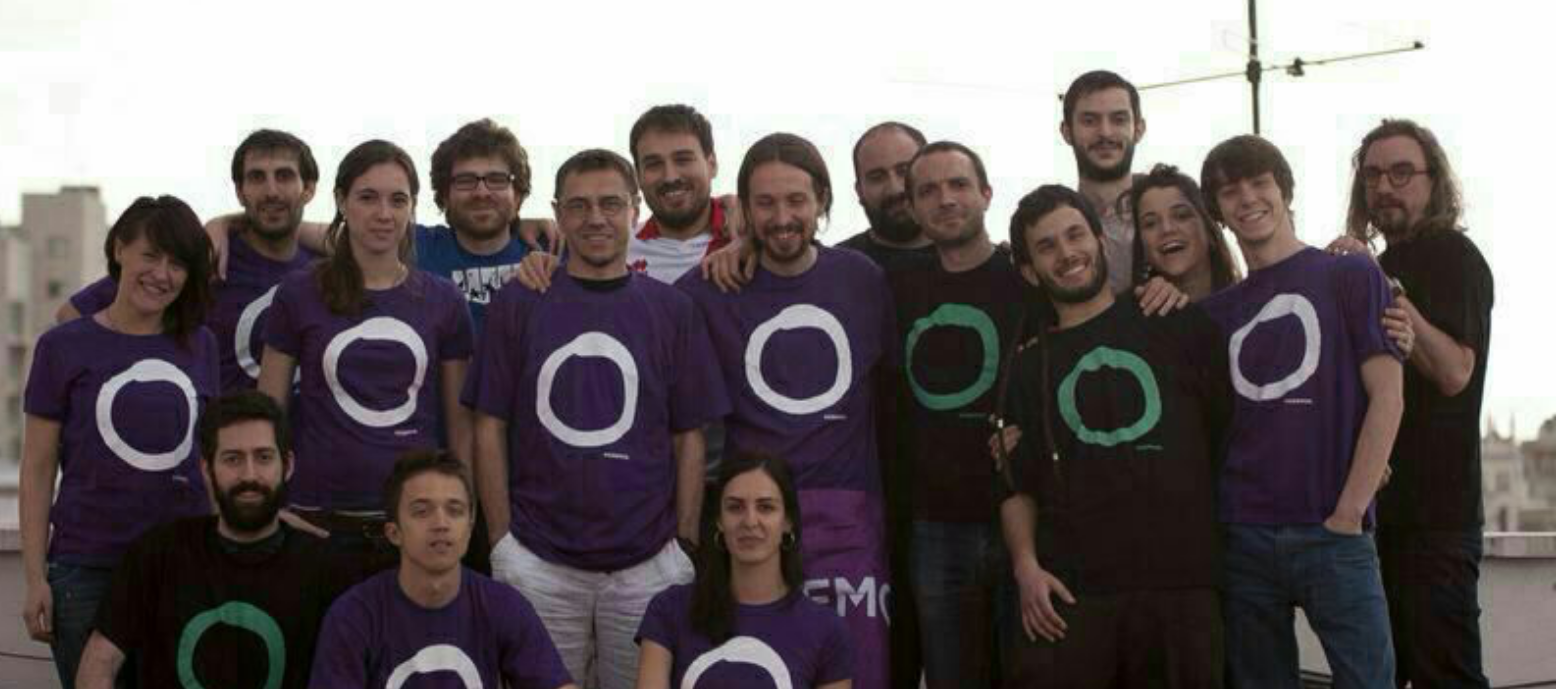 Muchos de los fundadores de Podemos en una imagen rescatada por Iñigo Errejón. 