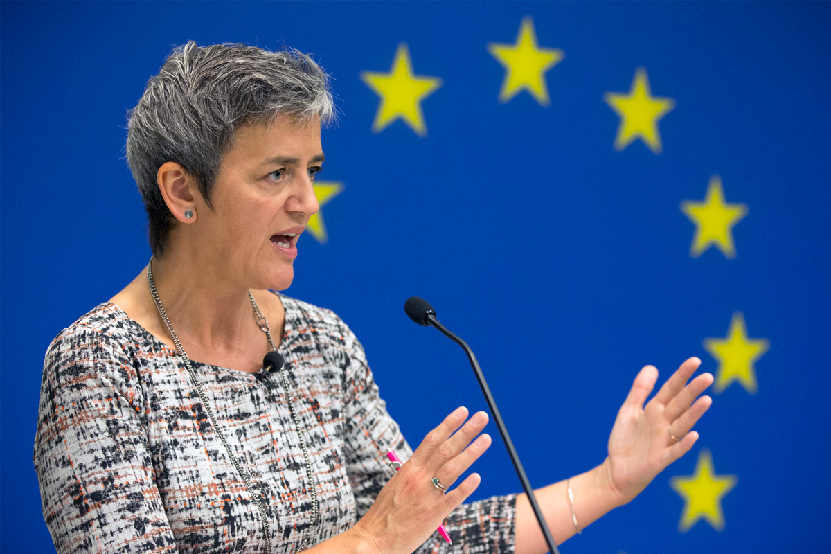 La comisaria europea de Competencia, Margrethe Vestager