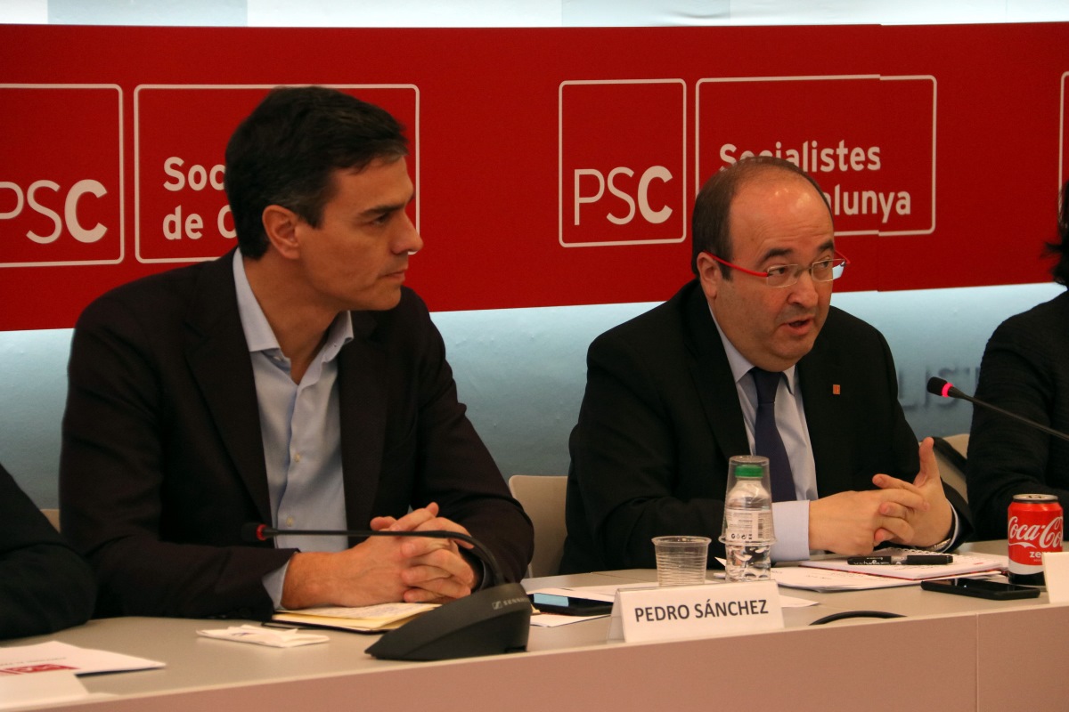 Pedro Sánchez y Miquel Iceta