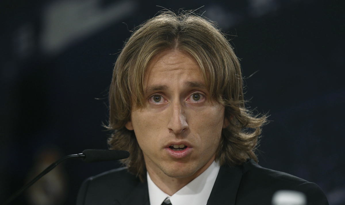 El centrocampista croata del Real Madrid, Luka Modric. 