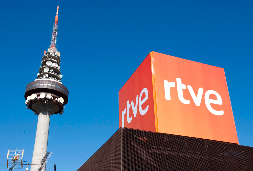 Sede de RTVE en Torre España (Madrid)