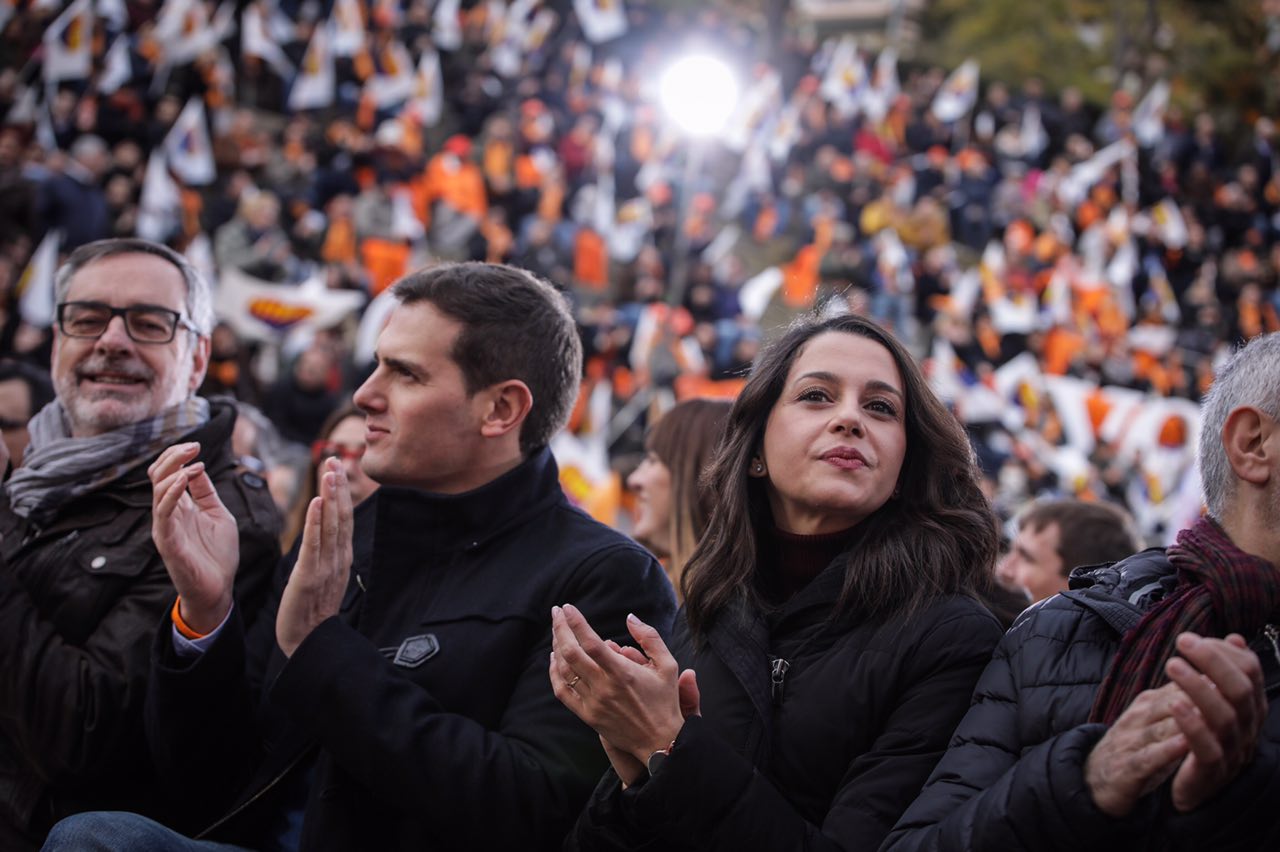 Inés Arrimadas i Albert Rivera el passat dissabte