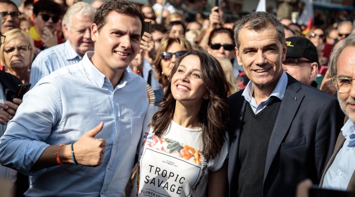 Albert Rivera, Toni Cantó e Inés Arrimadas.