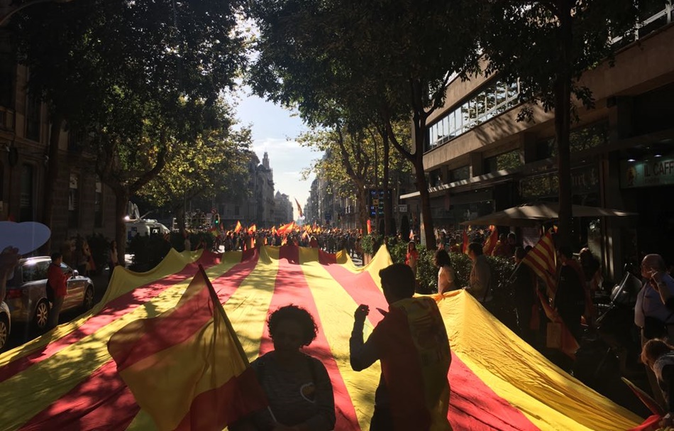 Manifestación en Barcelona. 