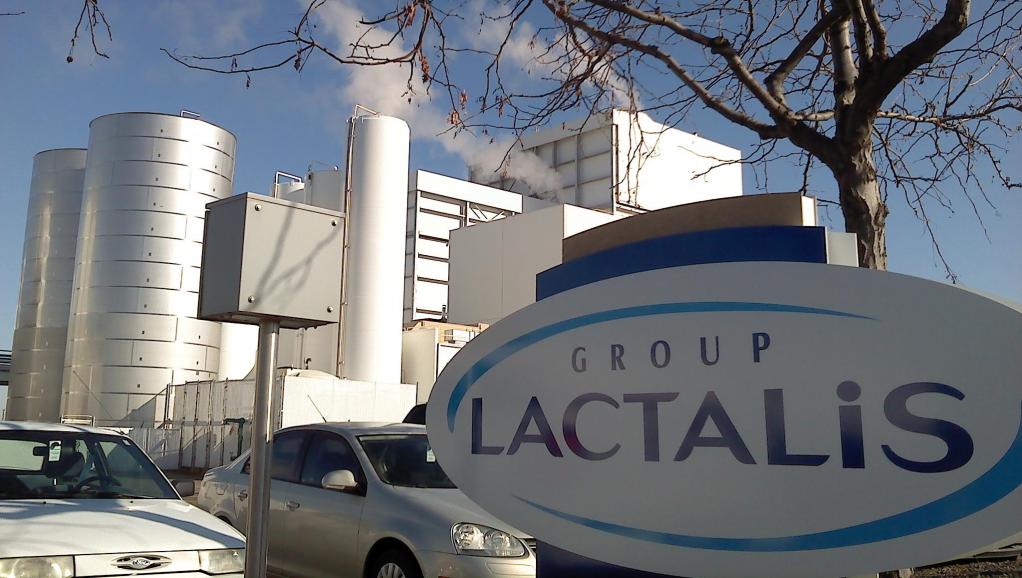 Fotografía de la fábrica de Lactalis en Francia