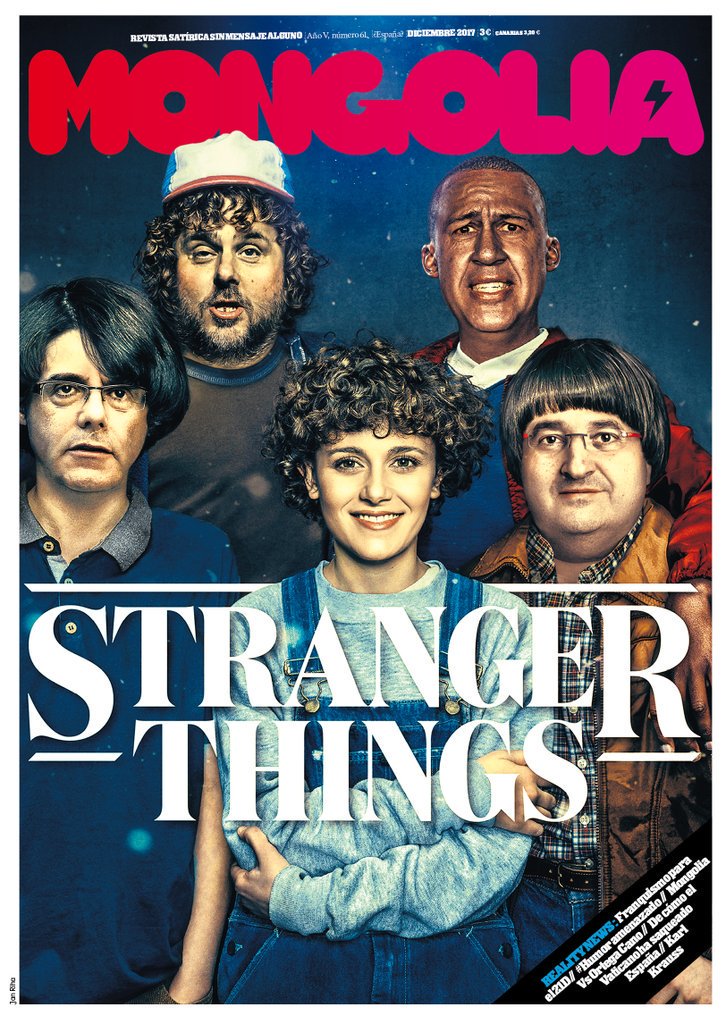 La portada de Revista Mongolia versionando Stranger Things 
