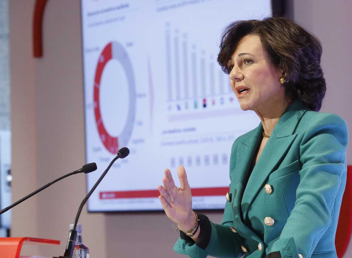 La presidenta del Banco Santander, Ana Botín