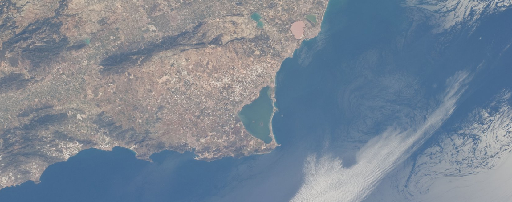 El Mar Menor, visto desde el espacio