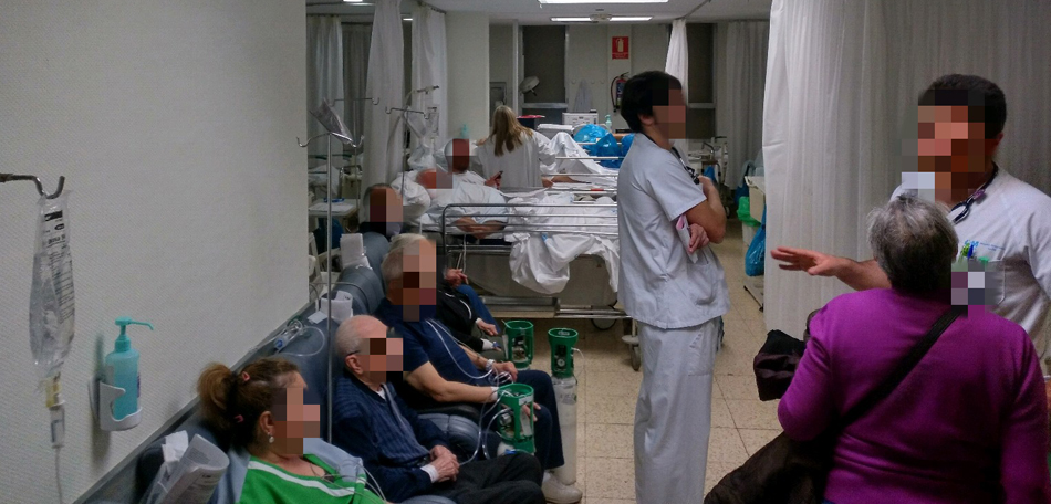 Colapso en Urgencias del Hospital La Paz