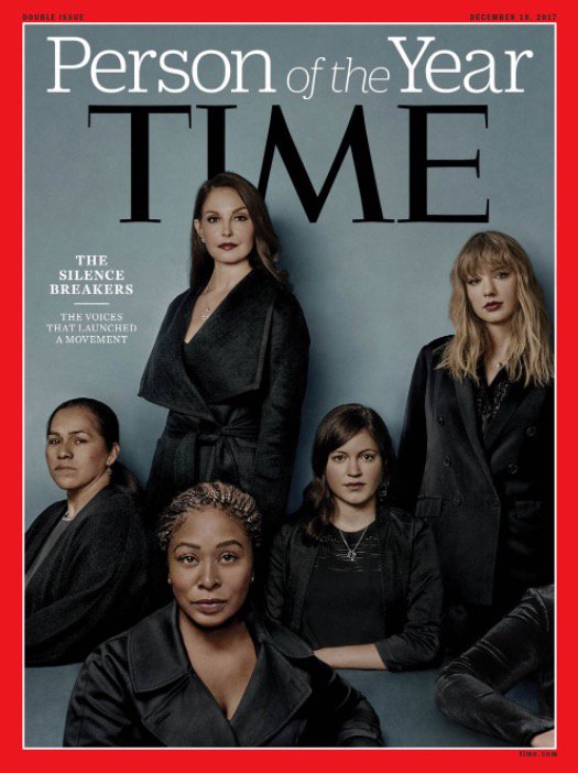 La portada de la revista Time, dedicada a quienes rompieron el silencio