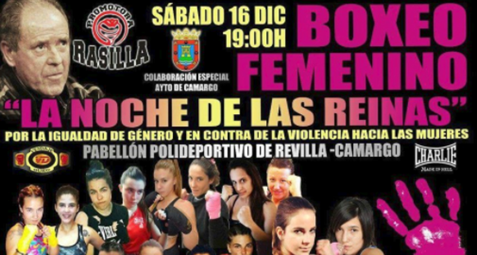 Cartel de la jornada de boxeo patrocinada por puticlubs