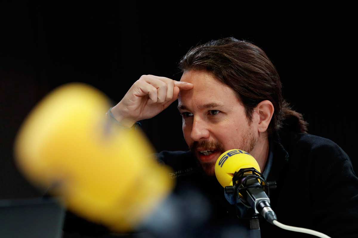 Pablo Iglesias, entrevistado en la Cadena SER 