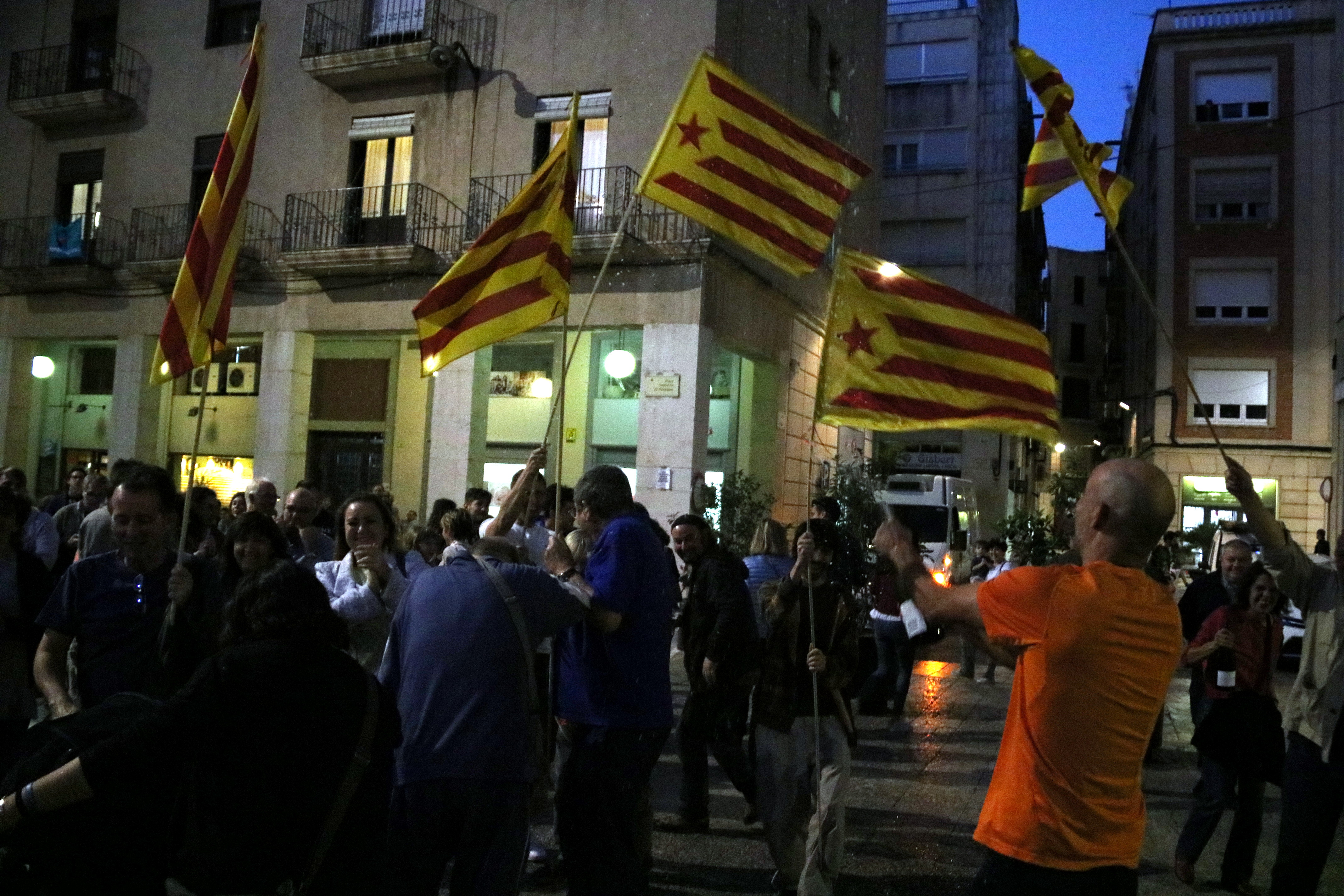 Manifestación en Barcelona a favor de la independencia.